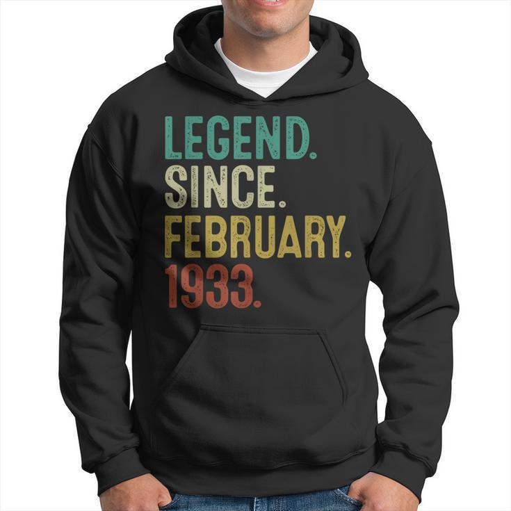 90 Year Old Gifts 90Th Birthday Legend Since February 1933  Hoodie
