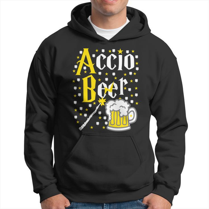 Accio Beer Wizard Wand Funny St Patricks Day Hoodie