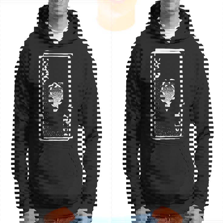 Ace Of Hearts Playing Cards Poker Halloween Costume T   Hoodie