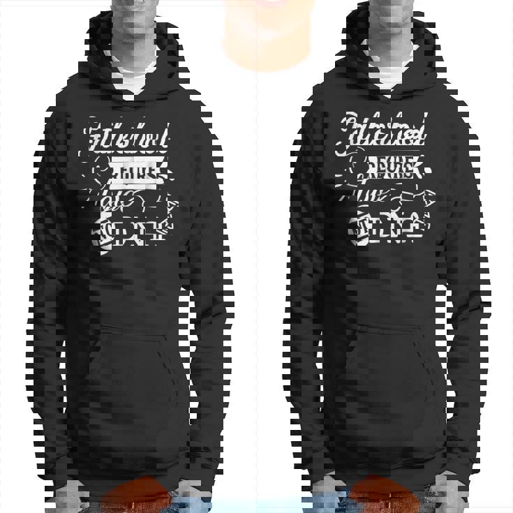 Adoption Fatherhood Requires Love Not Dna Father Dad Gift For Mens Hoodie
