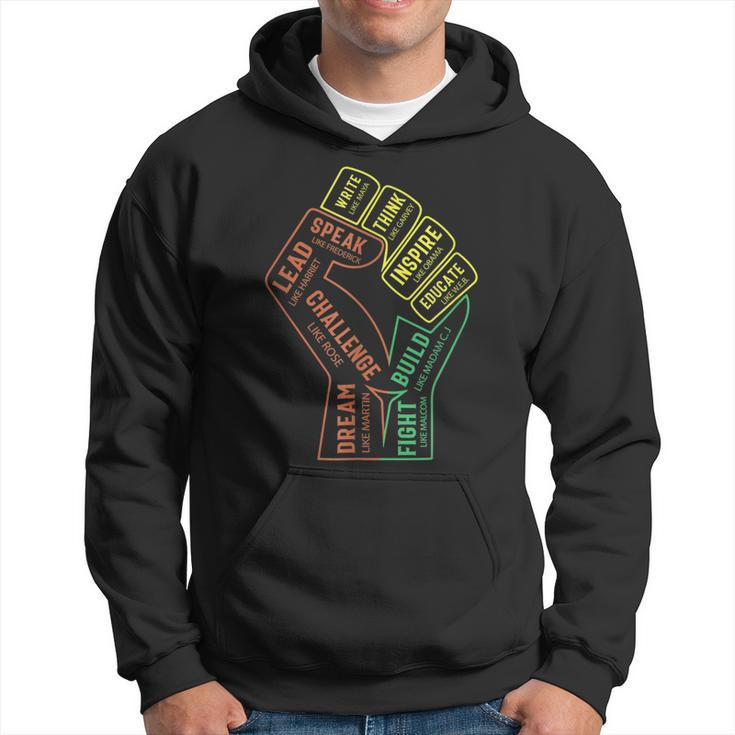 African Junenth Black History Month Educated Outfit  Hoodie