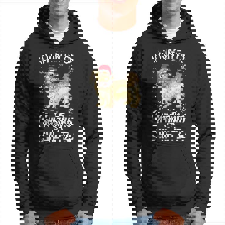 All I Want For Christmas Is A Shih Tzu Dog Lover Gifts Xmas Men