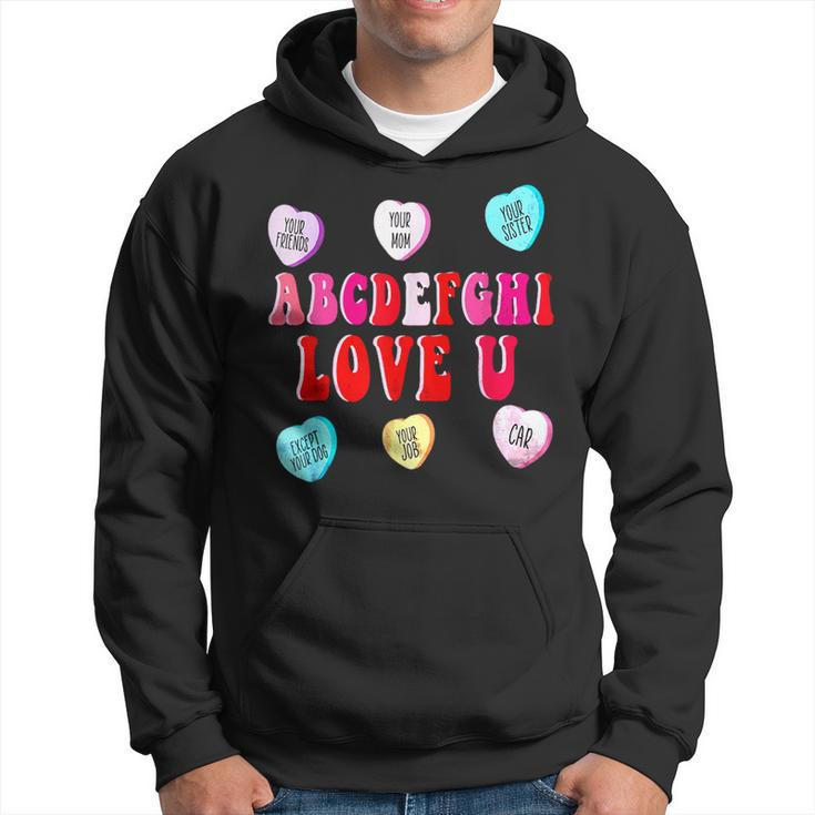 Alphabet I Love You Abcdefghi Funny Love Holiday  Hoodie