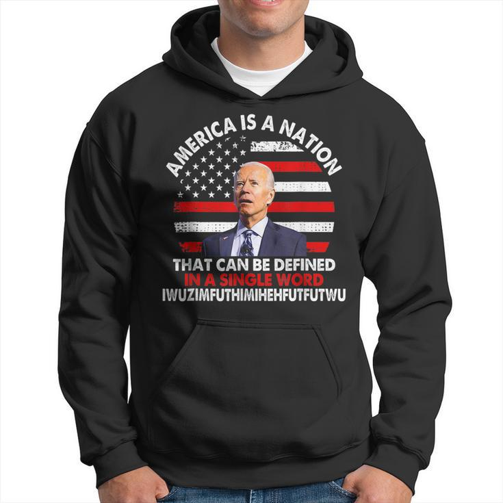 America Is A Nation That Can Be Defined In Single Word Biden  Hoodie