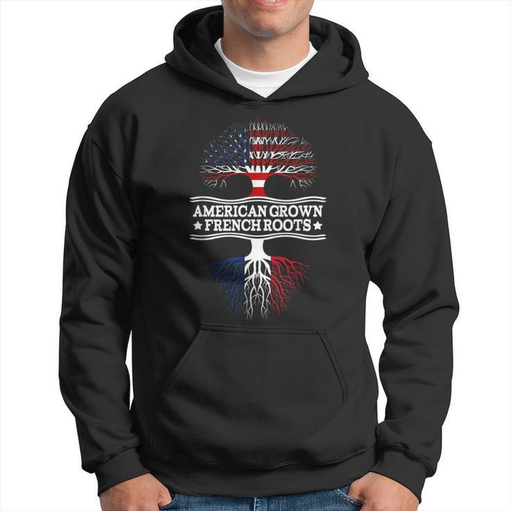 American Grown With French Roots Gift  France Men Hoodie Graphic Print Hooded Sweatshirt