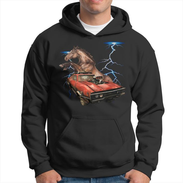 American Muscle Cars Thunderstorm Car Auto Mechanic Gift Hoodie