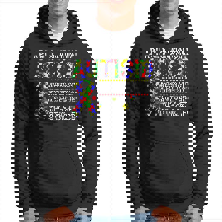April Is National Autism Awareness Month Autism Awareness  Hoodie