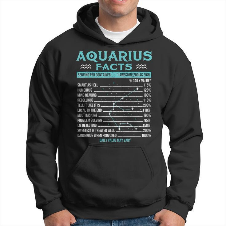 Aquarius Facts - Zodiac Sign Horoscope Birthday Astrology  Hoodie