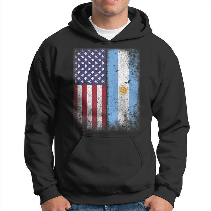 Argentina Usa Flag Gift Argentinian Argentinean Argentine  Men Hoodie Graphic Print Hooded Sweatshirt