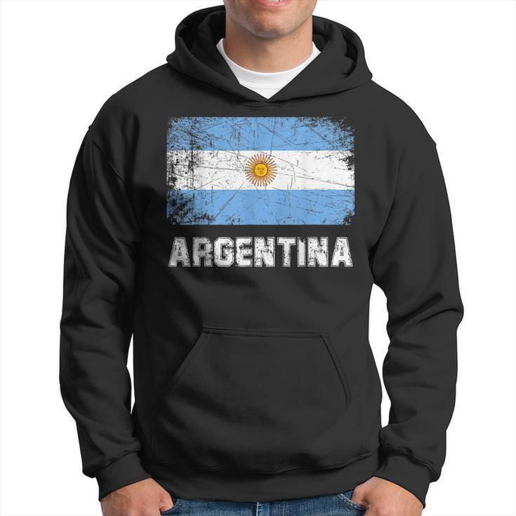 Argentinian Flag T  Vintage Made In Argentina Gift  V2 Men Hoodie Graphic Print Hooded Sweatshirt