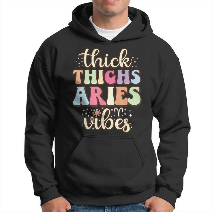 Aries March April Birthday Retro Astrology Aries Zodiac Sign  Hoodie