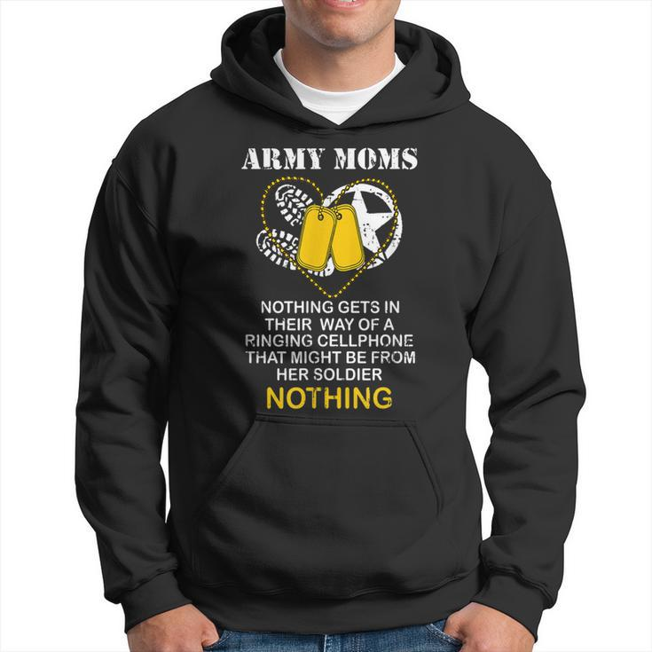 Army Moms Gift Dog Tag Camo Boots Military Mom Soldier Mom Hoodie