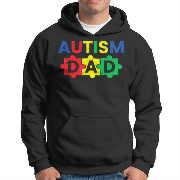 Autism Dad Fathering Autism Support Awareness Month  Hoodie