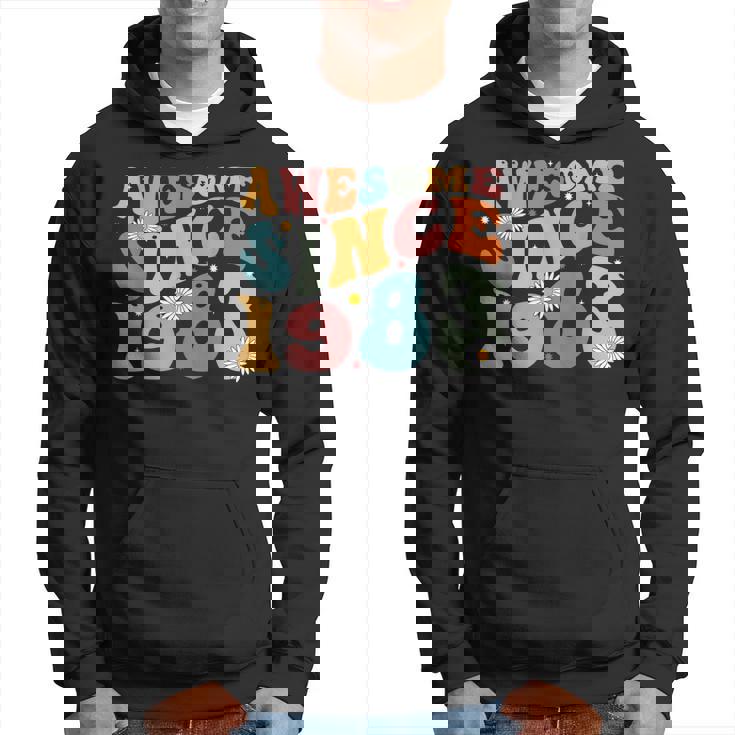 Awesome Since 1983 40Th Birthday Retro Gifts Born In 1983 Hoodie