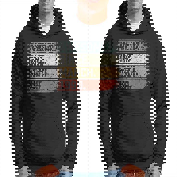 Awesome Since March 1990 33 Years Old Gifts 33Rd Birthday  Hoodie