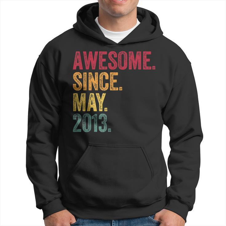 Awesome Since May 2013 8Th Birthday 8 Years Old Vintage  Hoodie