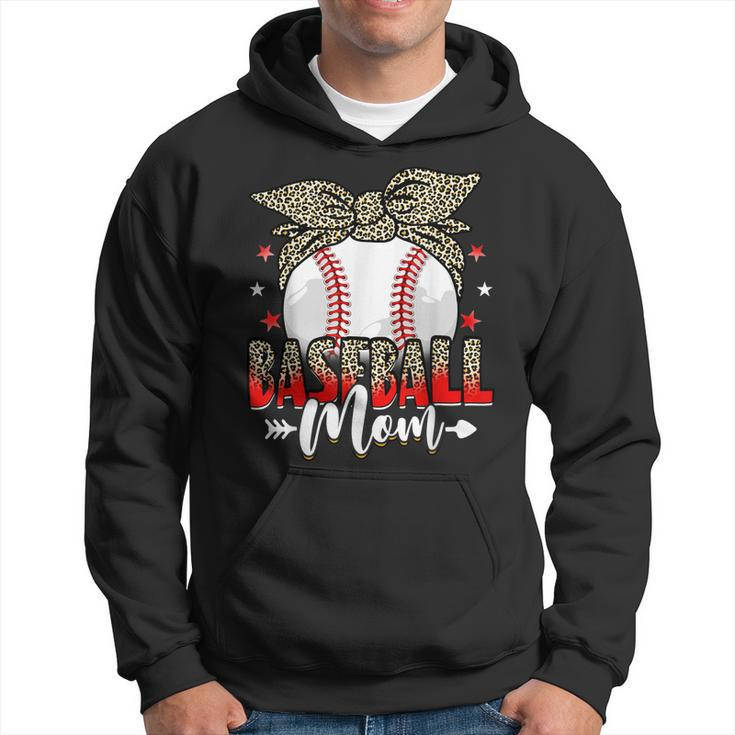 Baseball Mom Life Game Day Leopard Cute Mothers Day  Hoodie
