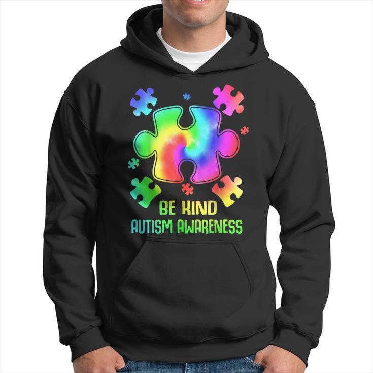 Be Kind Puzzle Tie Dye Autism Awareness  Toddler Kids  Hoodie