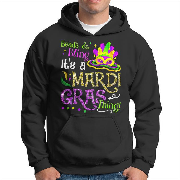 Beads & Bling Its A Mardi Gras Thing Cool  Hoodie