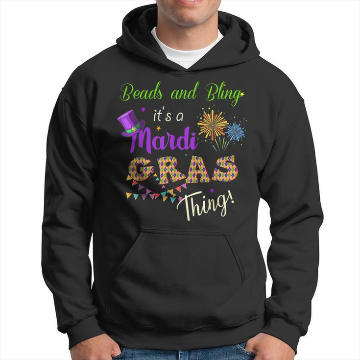 Beads And Bling Its A Mardi Gras Thing Festival Costume  Hoodie