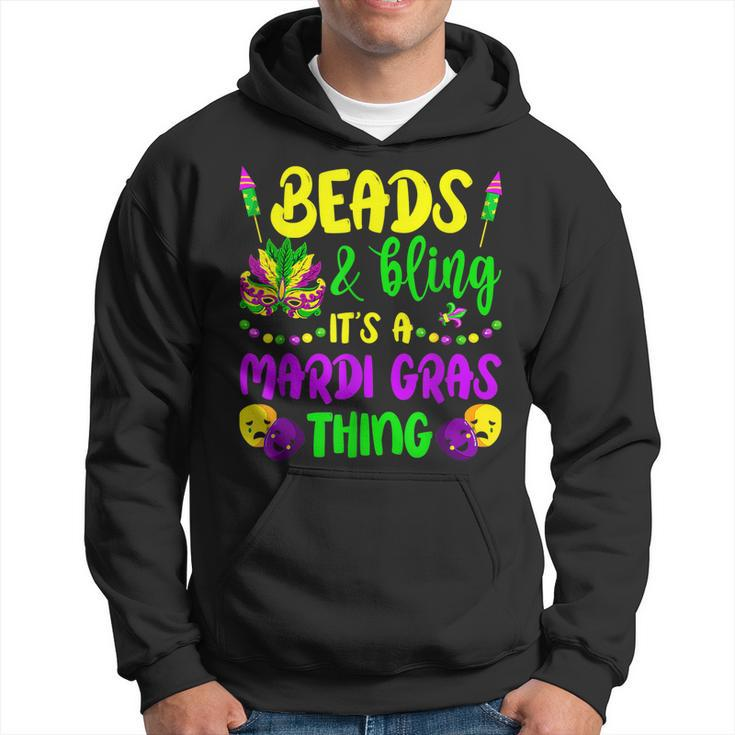 Beads And Bling Its A Mardi Gras Thing New Orleans Festival  Hoodie