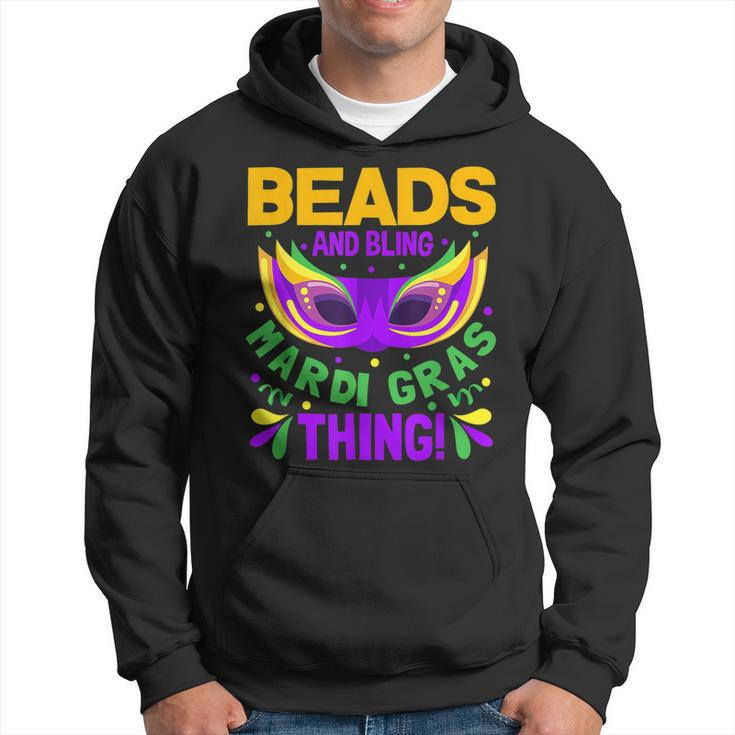 Beads And Bling Mardi Gras Thing New Orleans Fat Tuesdays  Hoodie