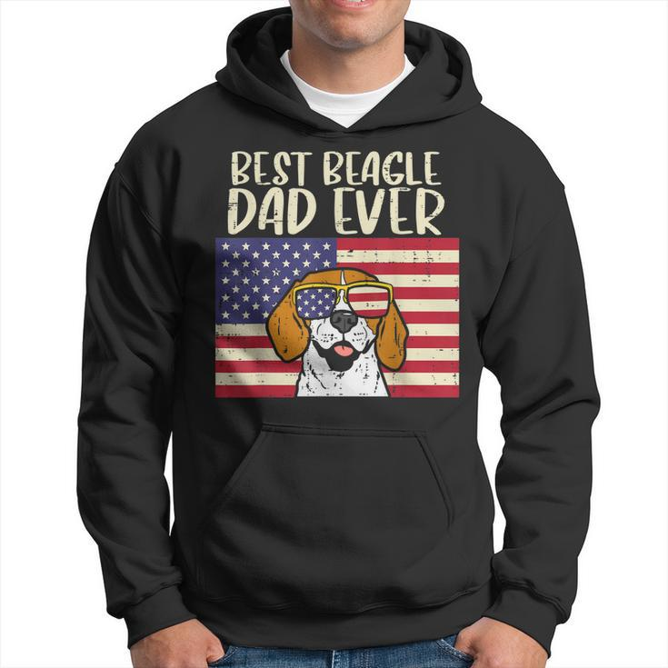 Best Beagle Dad Ever Flag Patriotic Dog Lover Owner Men Gift Gift For Mens Hoodie