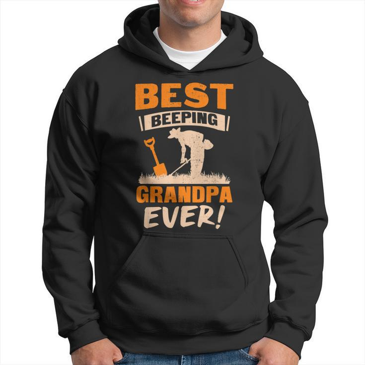 Best Beeping Grandpa Ever Metal Detecting Funny Gift Gift For Mens Hoodie