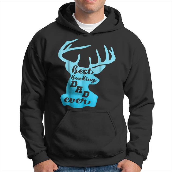 Best Bucking Dad Ever Papa Father Deer Silhouette Gift For Mens Hoodie