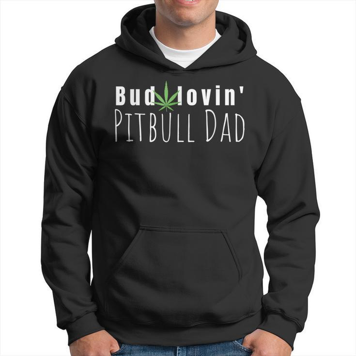 Best Bud Lovin Pitbull Dad Ever Funny Pitbull Owner Gift Hoodie