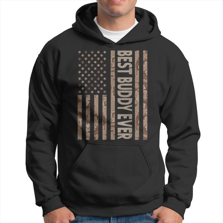 Best Buddy Ever Us American Flag Funny Grandpa Fathers Day Gift For Mens Hoodie