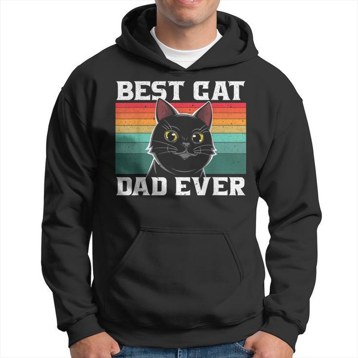 Best Cat Dad Ever Cat Daddy Father Fathers Day Vintage Gift For Mens Hoodie