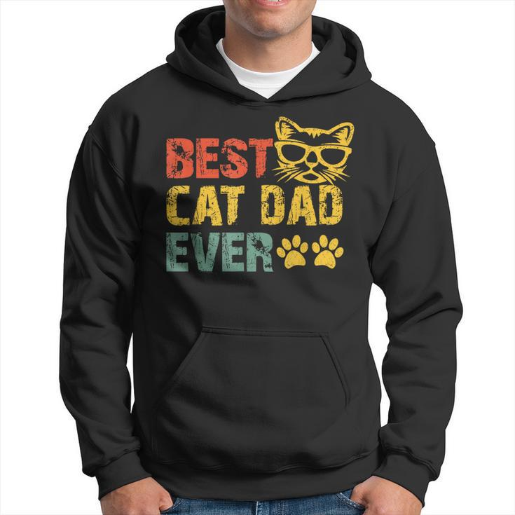 Best Cat Dad Ever Funny Design Cat Daddy Fathers Day 2023 Hoodie