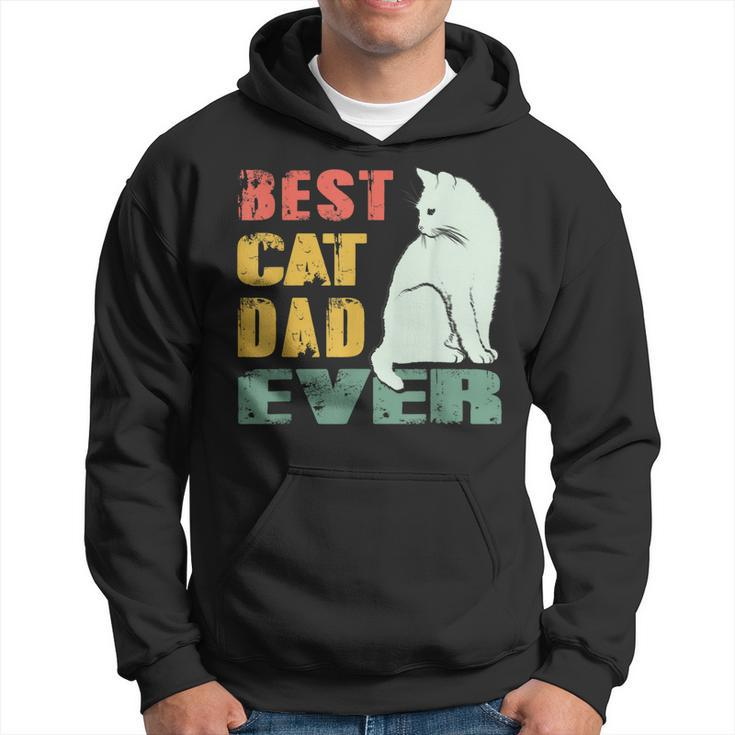 Best Cat Dad Ever Vintage Cat Daddy Gift For Father Day Gift For Mens Hoodie