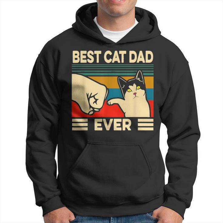 Best Cat Dad Ever Vintage Men Bump Fit Fathers Day Gift V2 Hoodie