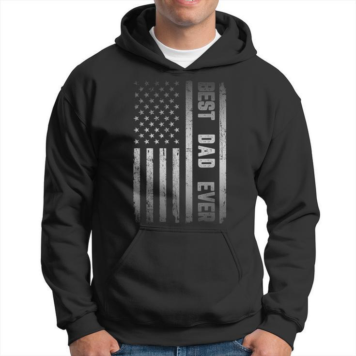Best Dad Ever American Us Flag Fathers Day  Hoodie