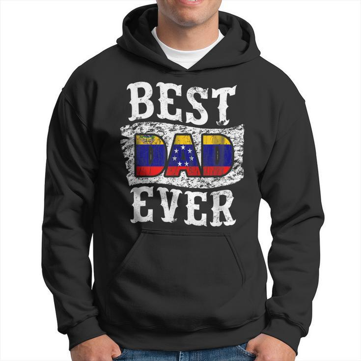 Best Dad Ever Fathers Day Venezuela Flag Gift For Mens Hoodie