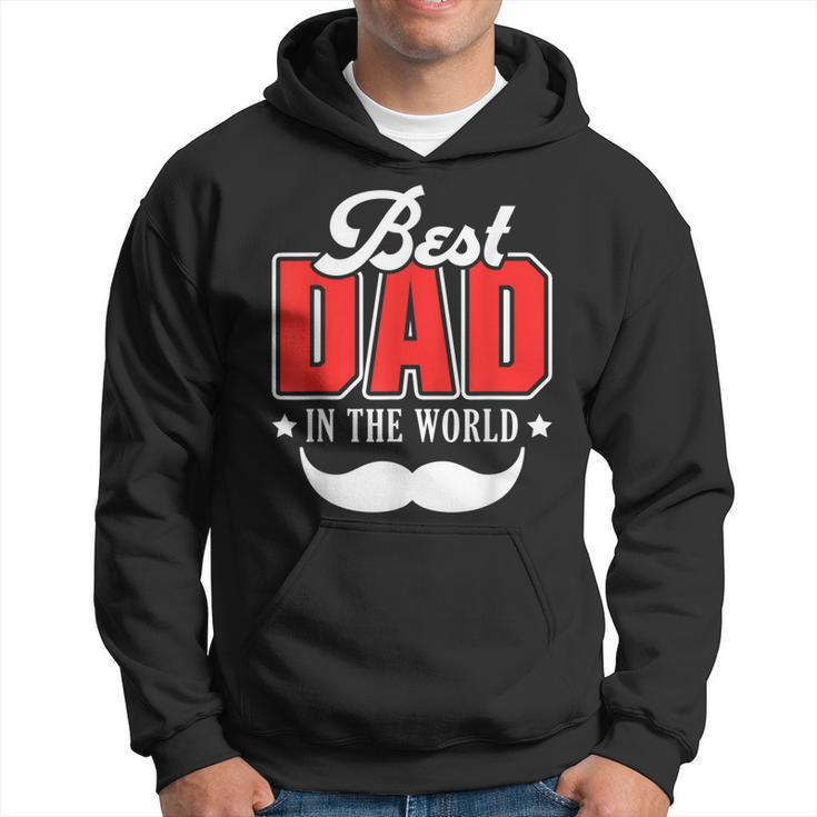 Best Dad In The World Papa Father Daddy Stepdad Poppa Family Gift For Mens Hoodie