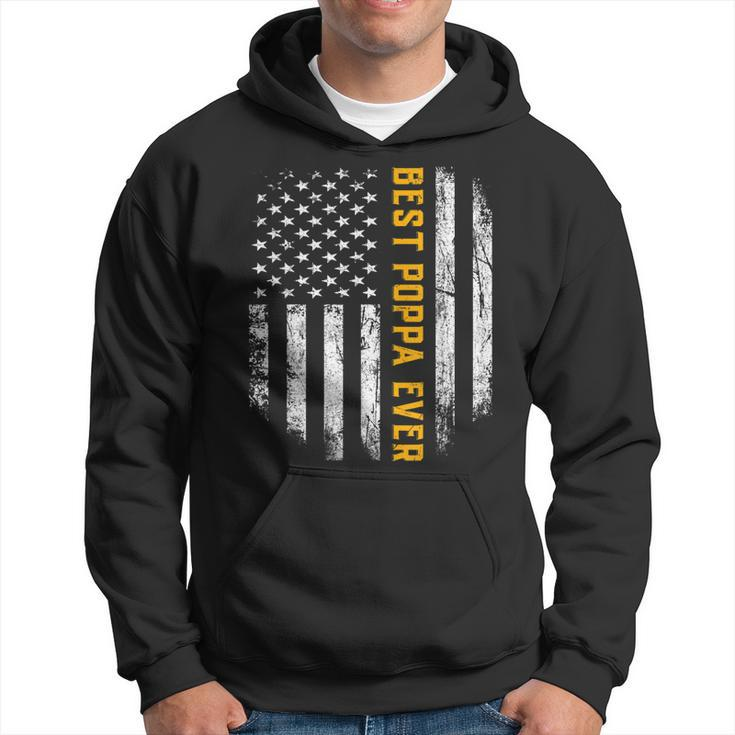 Best Poppa Ever American Flag Fathers Day Gifts Hoodie