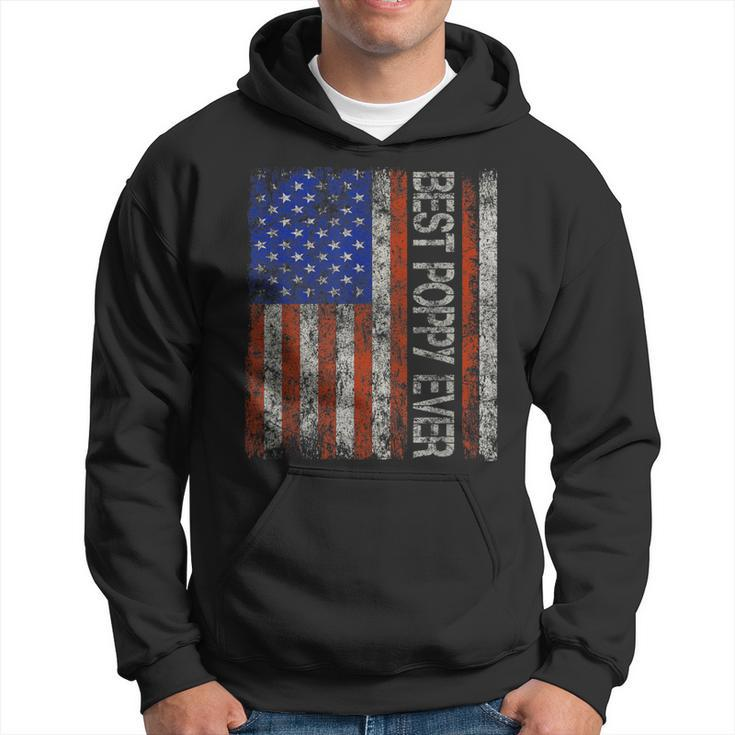 Best Poppy Ever Retro Vintage For Papa Grandpa Fathers Day Hoodie