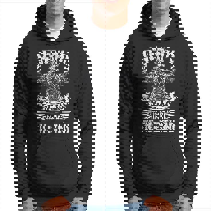 Biker Grandpa Gramps The Man Myth The Legend Motorcycle Hoodie