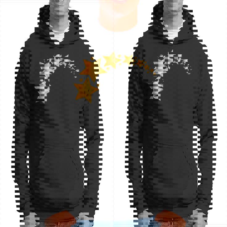 Black With Stars Black With Gold Stars Men Women Long Sleeve