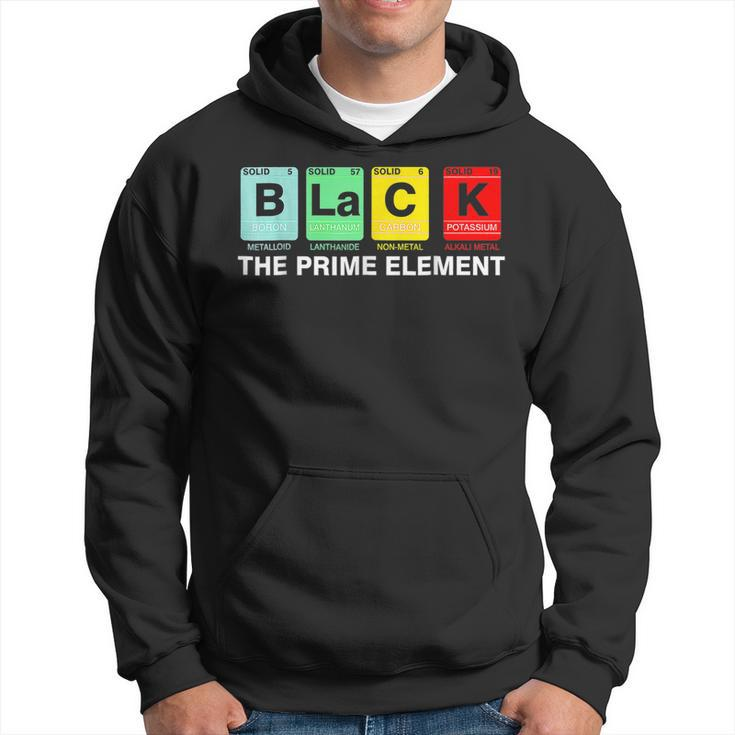 Black The Prime Element Black History Month Periodic Table  Hoodie