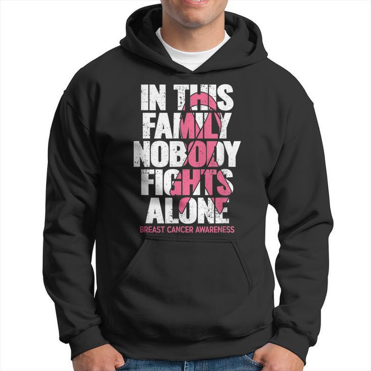 Breast Cancer Support Vintage Family Breast Cancer Awareness  Hoodie