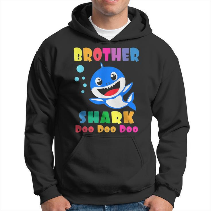 Brother Shark  Funny Fathers Day Gift For Mens Dad Hoodie