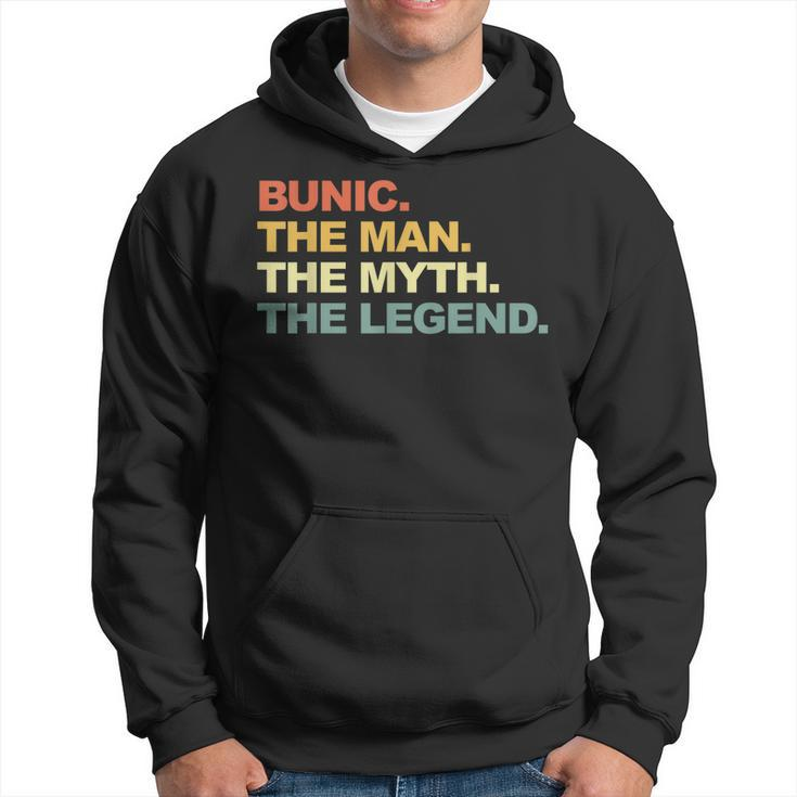 Bunic The Man The Myth The Romanian Legend Funny Grandpa Hoodie