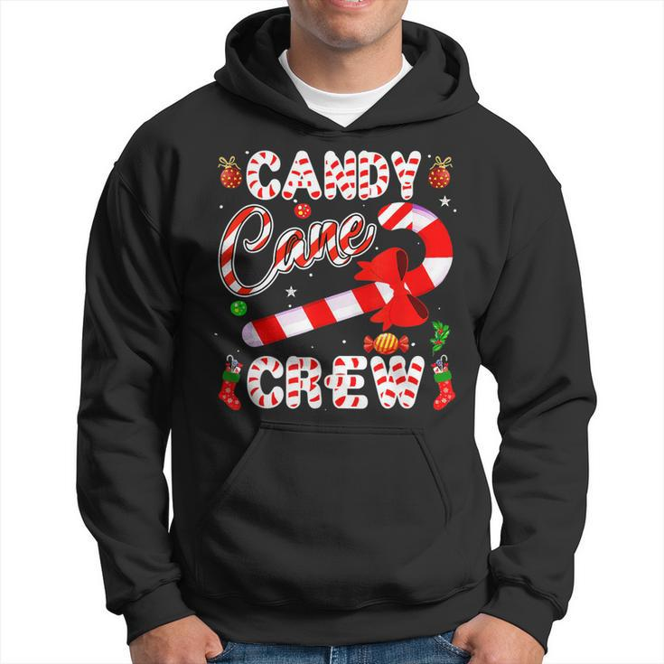 Candy Cane Crew Funny Christmas Candy Lover X Mas Pajama  Men Hoodie Graphic Print Hooded Sweatshirt