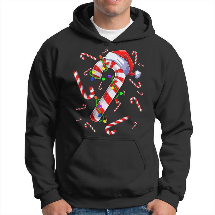 Candy Cane Merry And Bright Red And White Candy Costume  Men Hoodie Graphic Print Hooded Sweatshirt