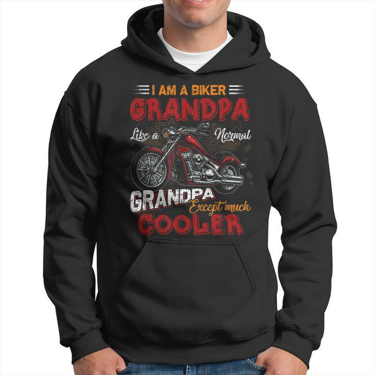 Car Bike Motorcycle Lover I Am A Cool Biker Grandpa Hoodie