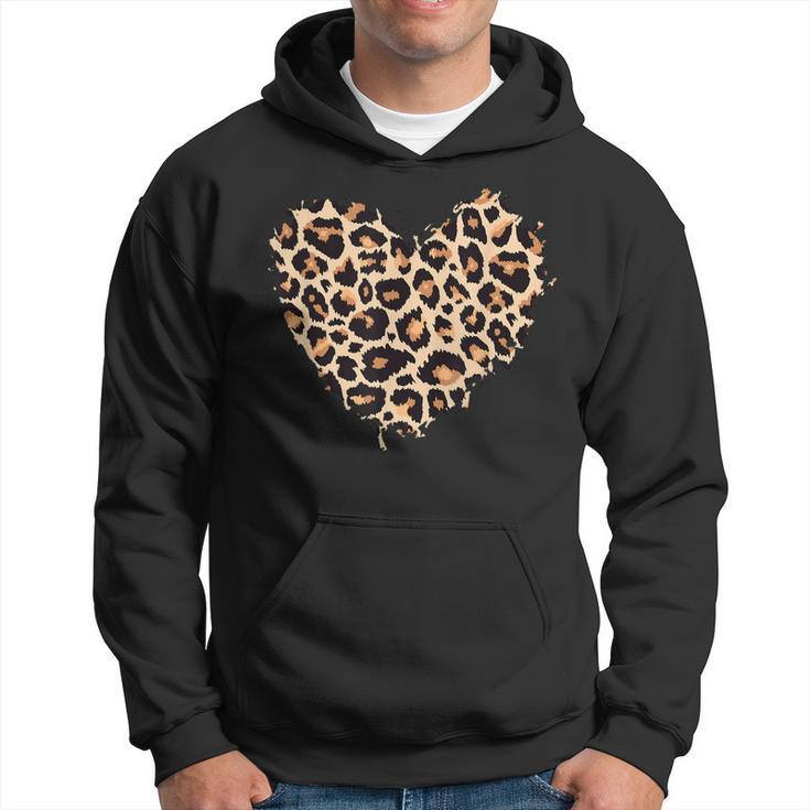 Cheetah Leopard Heart Girls Animal Print  Hoodie